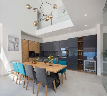 Contemporary Seaside Villa with Pool in Okrug Gornji