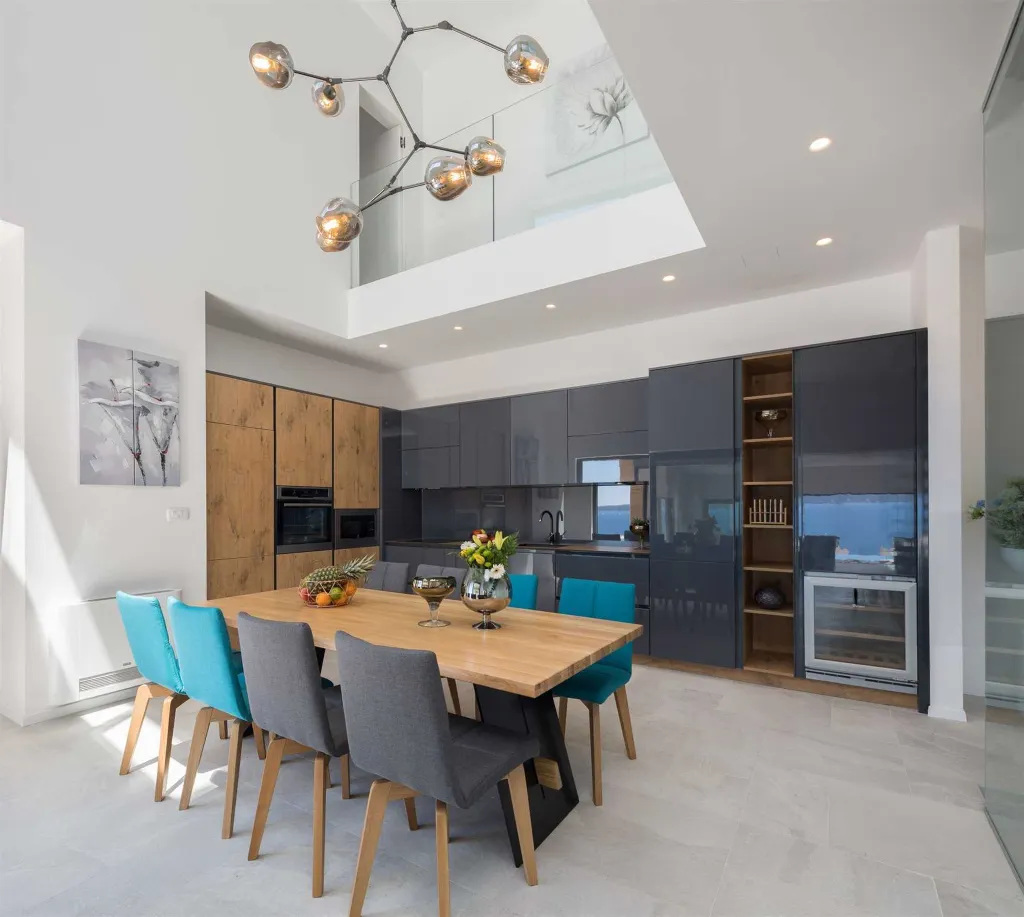 Contemporary Seaside Villa with Pool in Okrug Gornji