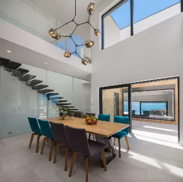 Contemporary Seaside Villa with Pool in Okrug Gornji