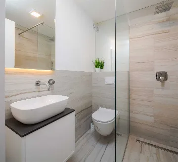 Contemporary Seaside Villa with Pool in Okrug Gornji