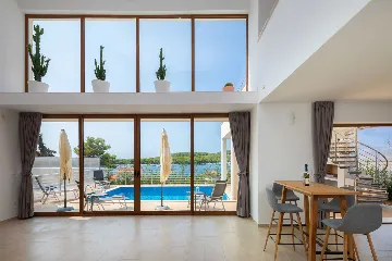 Modern 5-Bedroom Villa with Heated Pool in Rogoznica