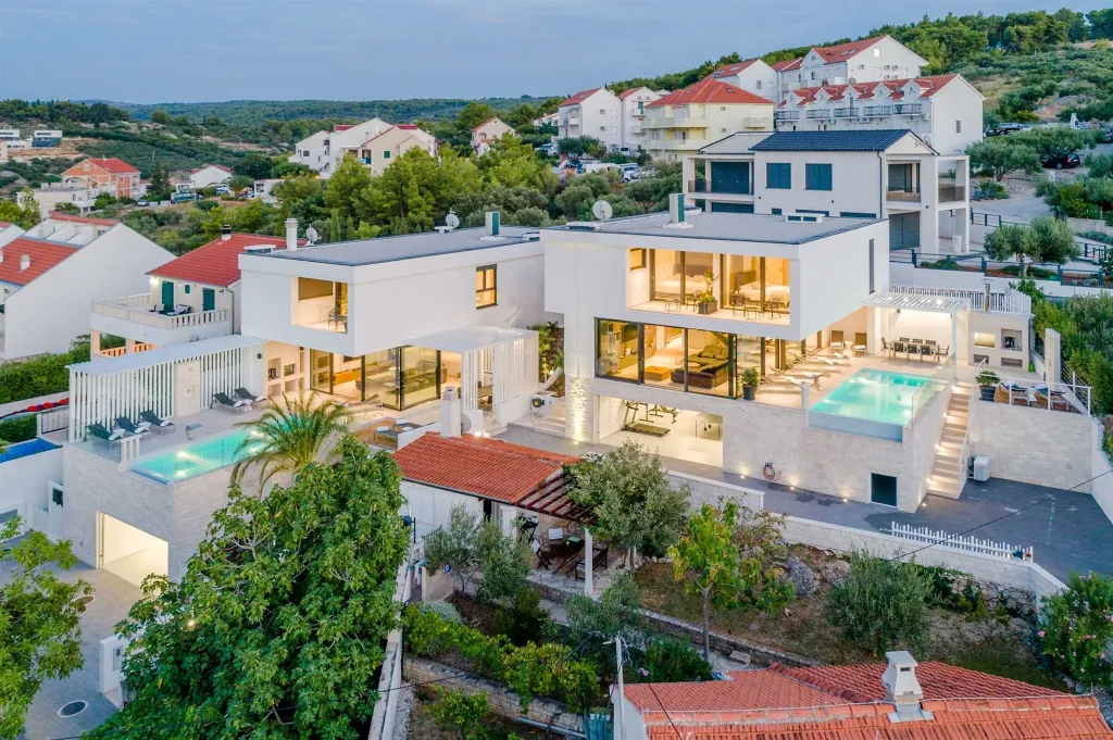 Two-Villa Retreat With Pools in Sutivan