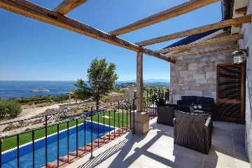 Modern Villa Retreat with Heated Pool in Hvar