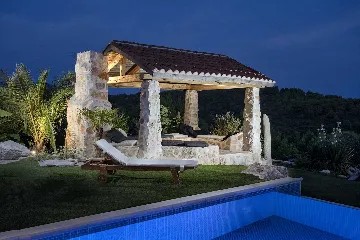 Modern Villa Retreat with Heated Pool in Hvar