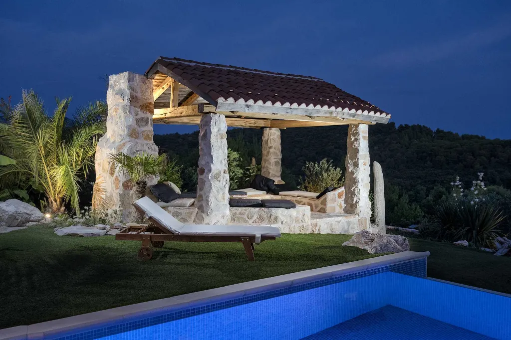 Modern Villa Retreat with Heated Pool in Hvar