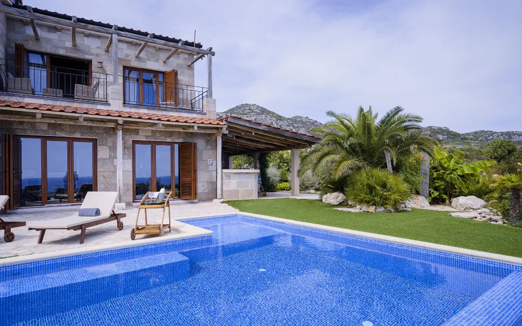 Modern Villa Retreat with Heated Pool in Hvar