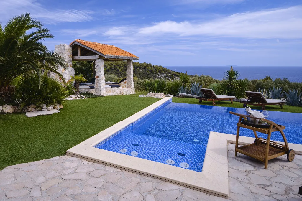 Modern Villa Retreat with Heated Pool in Hvar