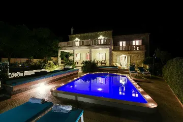 Spacious Seaside Villa with Pool in Lumbarda