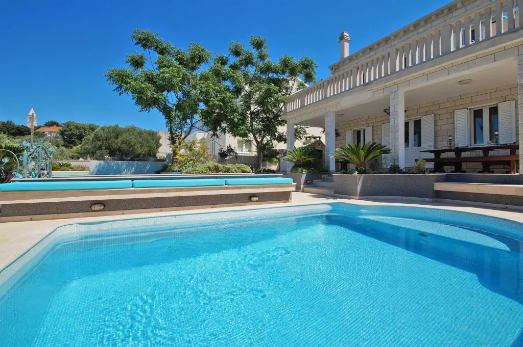 Spacious Seaside Villa with Pool in Lumbarda
