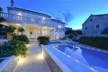 Spacious Seaside Villa with Pool in Lumbarda