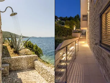 Contemporary Seaside Villa with Heated Pool Žrnovo