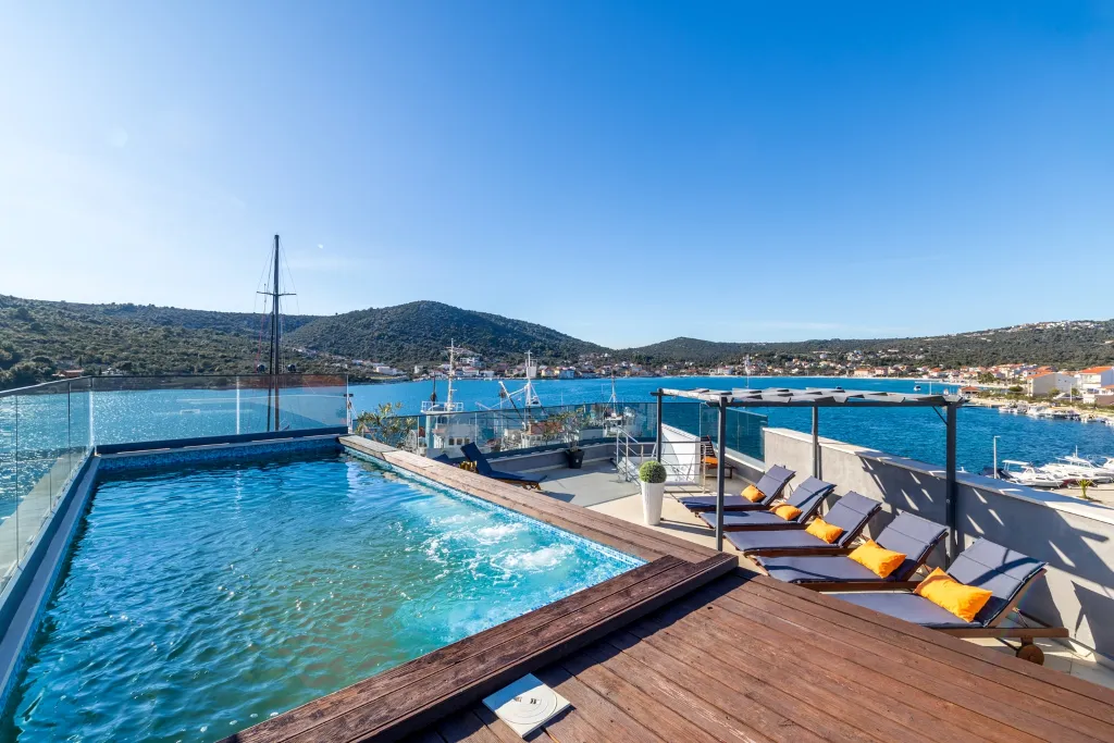 Seaside Villa Retreat with Pool in Marina