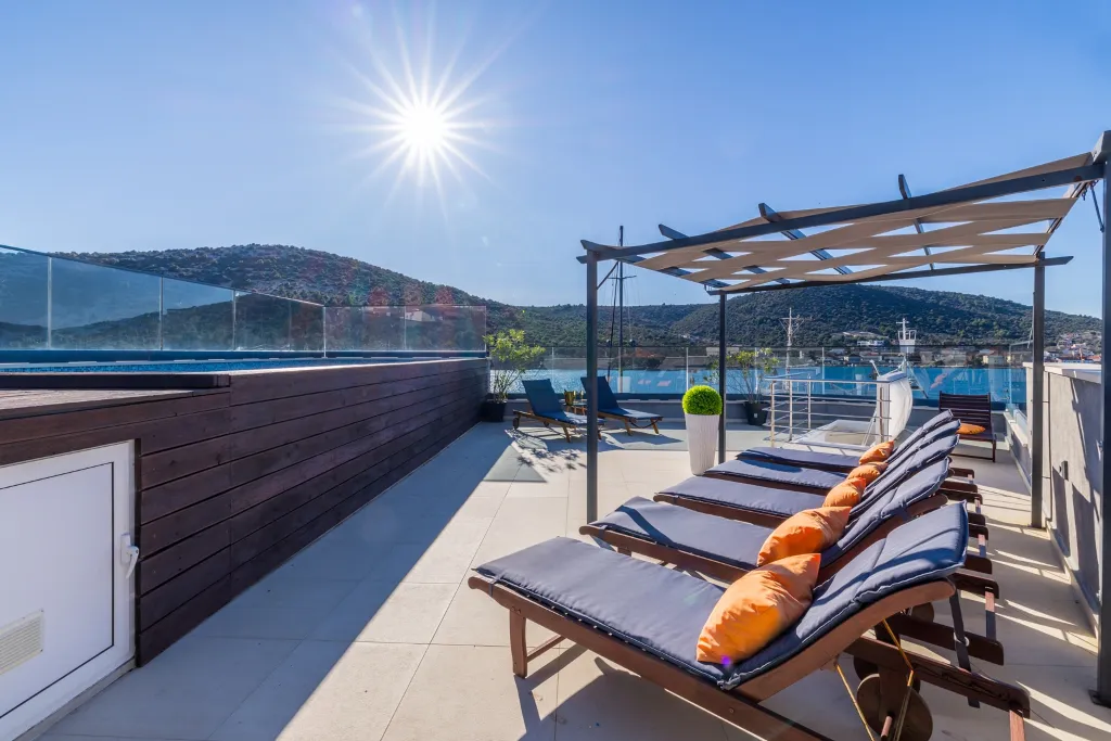 Seaside Villa Retreat with Pool in Marina