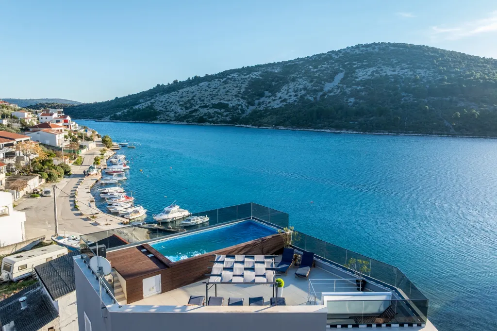 Seaside Villa Retreat with Pool in Marina