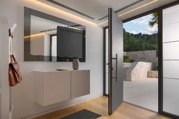 Seafront Villa Retreat with Infinity Pool, Prigradica