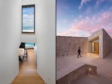 Seafront Villa Retreat with Infinity Pool, Prigradica