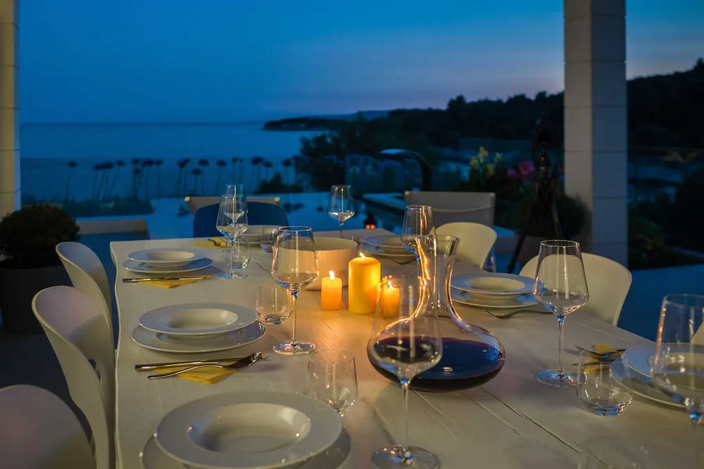 Contemporary Seafront Villa with Heated Pool in Okrug Gornji