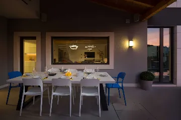 Contemporary Seafront Villa with Heated Pool in Okrug Gornji