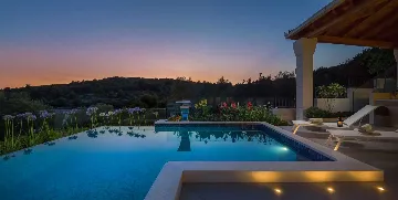 Contemporary Seafront Villa with Heated Pool in Okrug Gornji