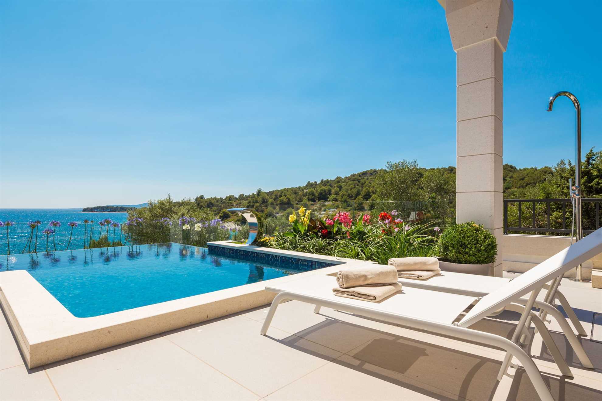 Image of Beachfront Villa Azzurro with Heated Pool