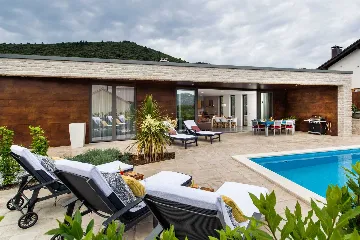 Modern Villa with Pool and Mooring in Korčula