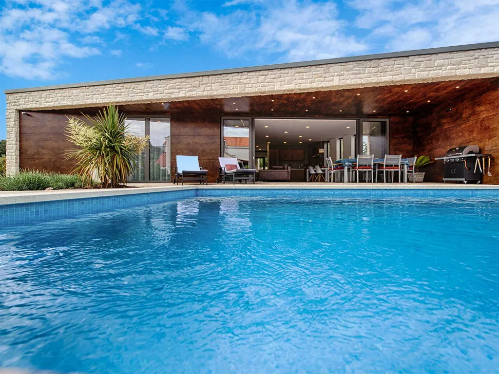 Modern Villa with Pool and Mooring in Korčula