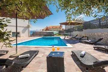 Poolside Family Villa in Kaštel Sućurac near Split