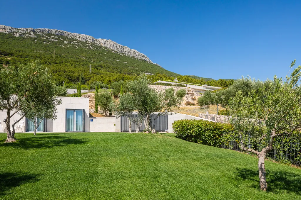 Contemporary Villa Retreat with Heated Pool in Kaštel Stari