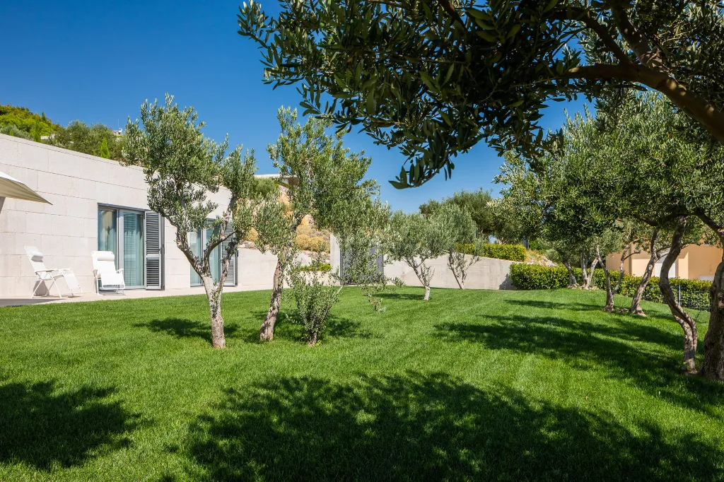 Contemporary Villa Retreat with Heated Pool in Kaštel Stari