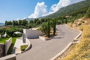 Contemporary Villa Retreat with Heated Pool in Kaštel Stari