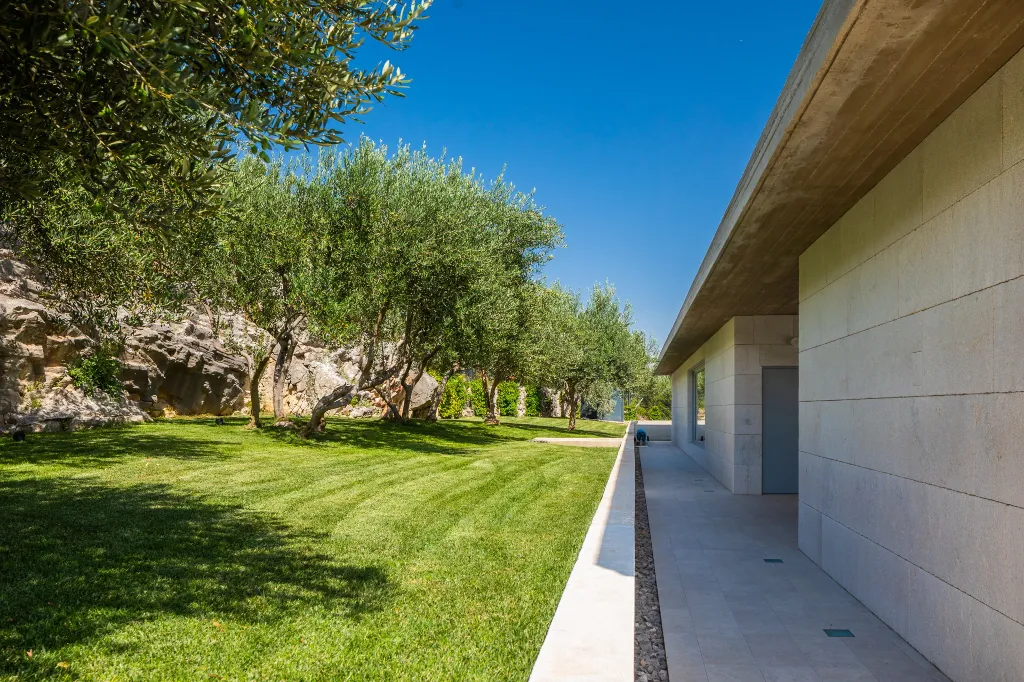 Contemporary Villa Retreat with Heated Pool in Kaštel Stari