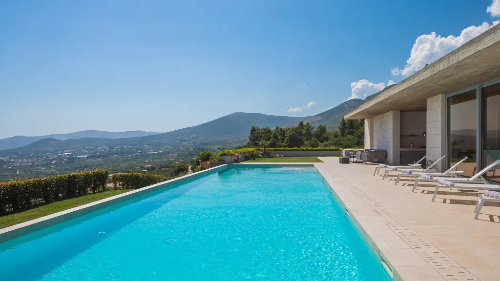 Contemporary Villa Retreat with Heated Pool in Kaštel Stari