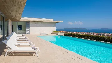 Contemporary Villa Retreat with Heated Pool in Kaštel Stari