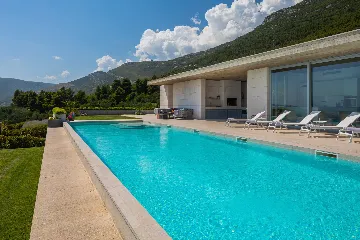 Contemporary Villa Retreat with Heated Pool in Kaštel Stari