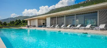 Contemporary Villa Retreat with Heated Pool in Kaštel Stari