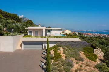 Contemporary Villa Retreat with Heated Pool in Kaštel Stari