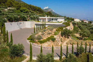 Contemporary Villa Retreat with Heated Pool in Kaštel Stari