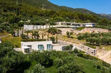 Contemporary Villa Retreat with Heated Pool in Kaštel Stari