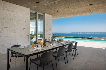 Contemporary Villa Retreat with Heated Pool in Kaštel Stari