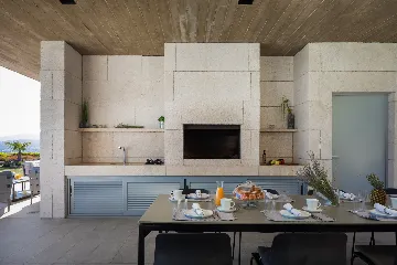 Contemporary Villa Retreat with Heated Pool in Kaštel Stari