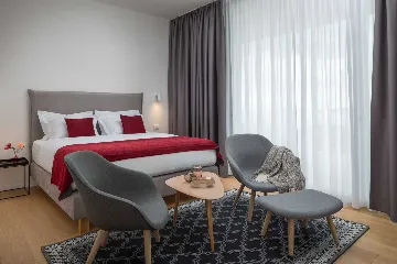 Contemporary Villa Retreat with Heated Pool in Kaštel Stari