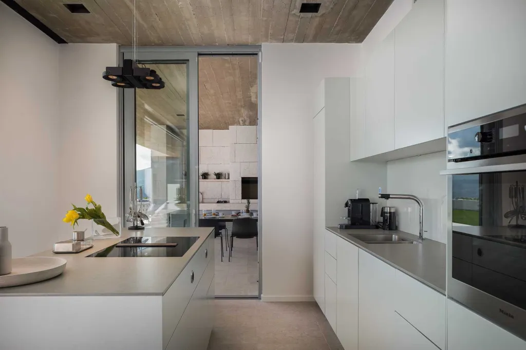 Contemporary Villa Retreat with Heated Pool in Kaštel Stari