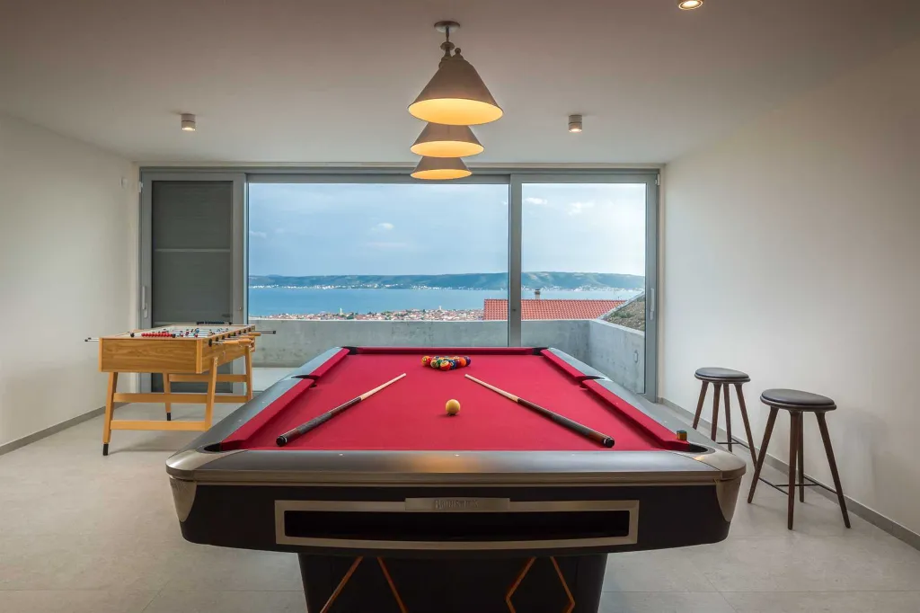 Contemporary Villa Retreat with Heated Pool in Kaštel Stari