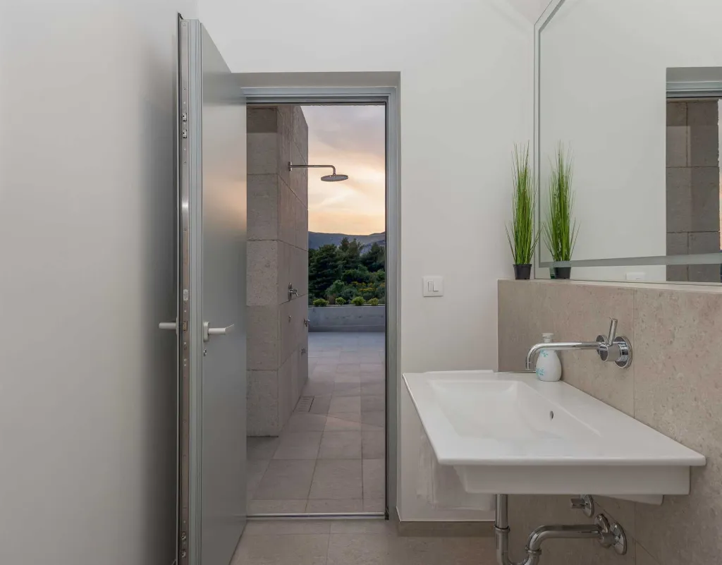 Contemporary Villa Retreat with Heated Pool in Kaštel Stari