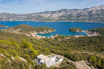 Exclusive Seaside Villa with 2 Pools in Korcula