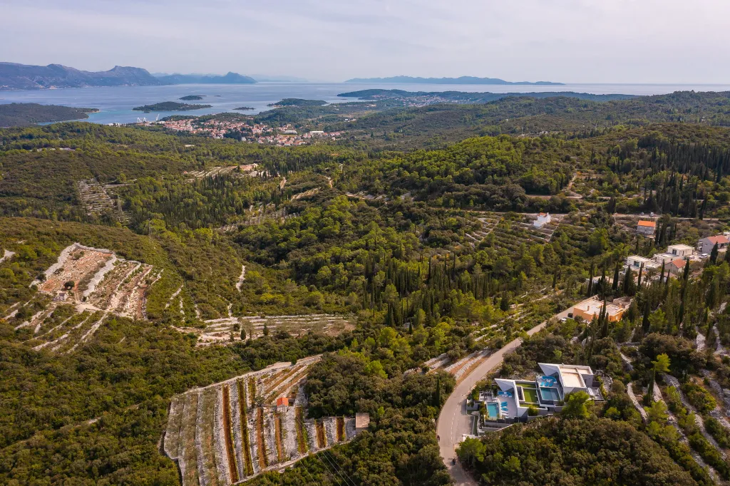 Exclusive Seaside Villa with 2 Pools in Korcula