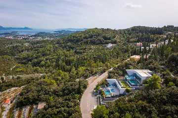 Exclusive Seaside Villa with 2 Pools in Korcula