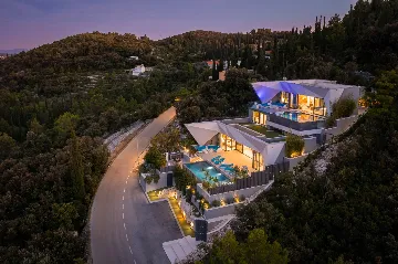 Exclusive Seaside Villa with 2 Pools in Korcula