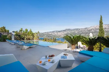 Exclusive Seaside Villa with 2 Pools in Korcula