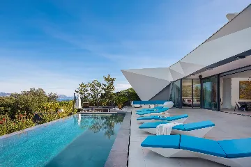 Exclusive Seaside Villa with 2 Pools in Korcula